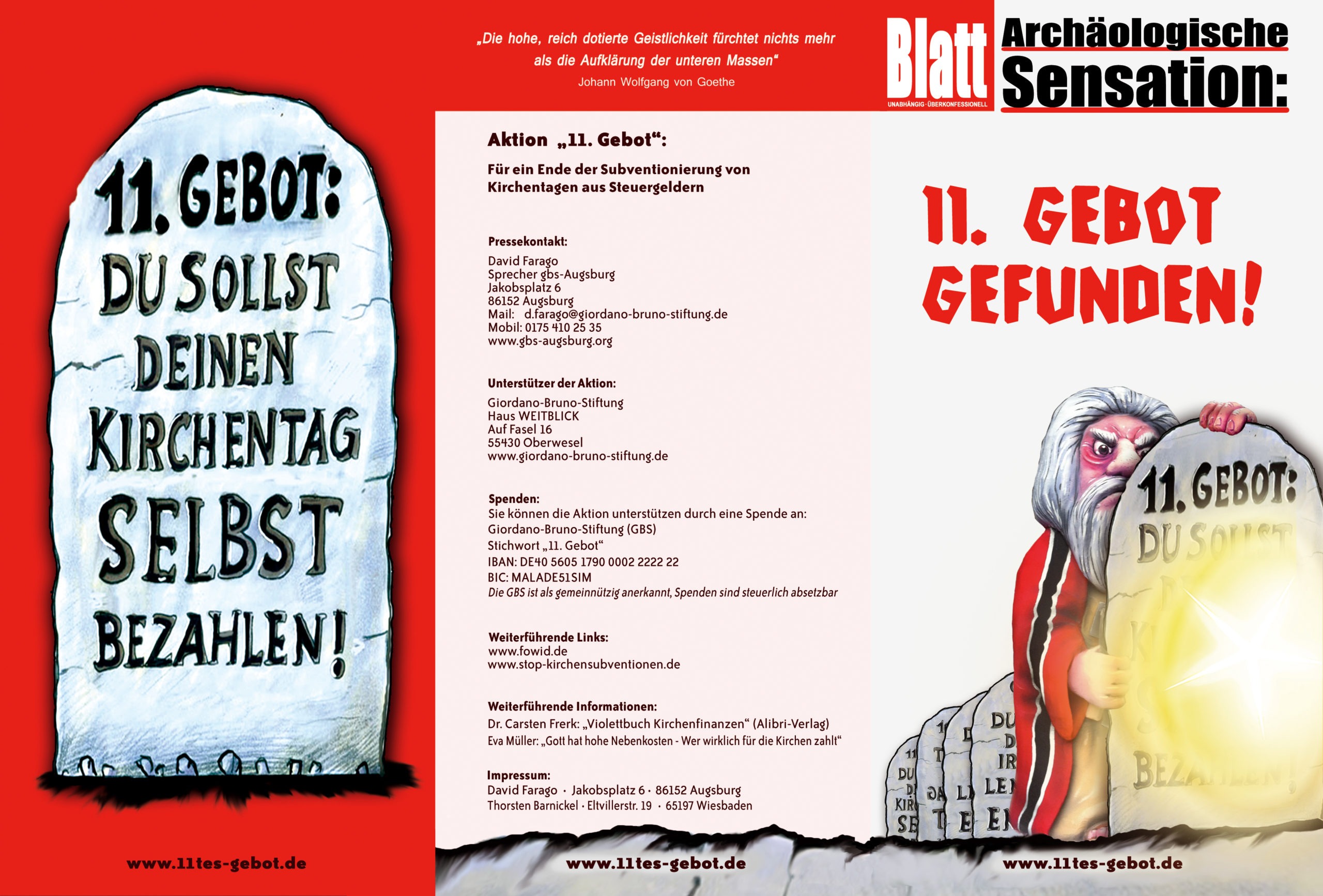 11tes Gebot Flyer